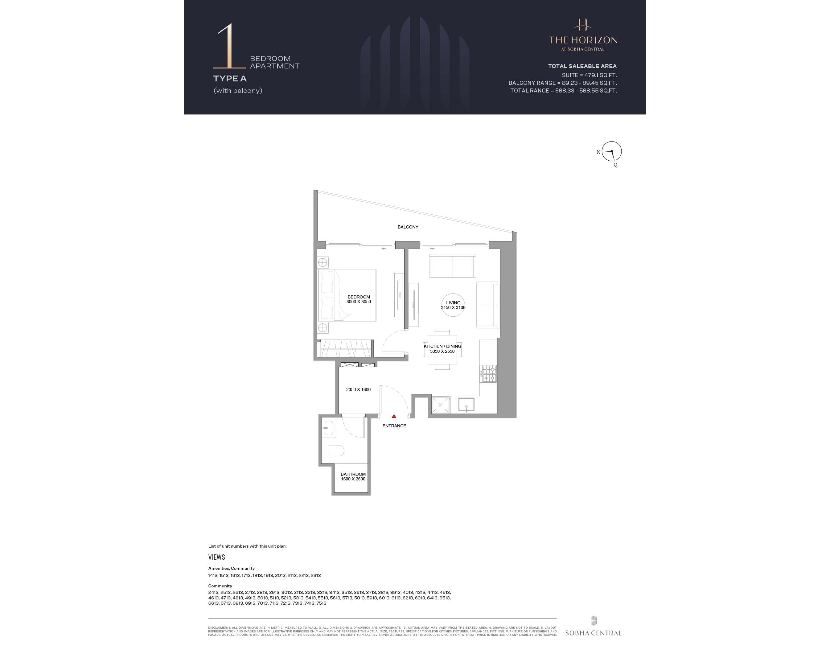 3BR Townhouse Floorplan