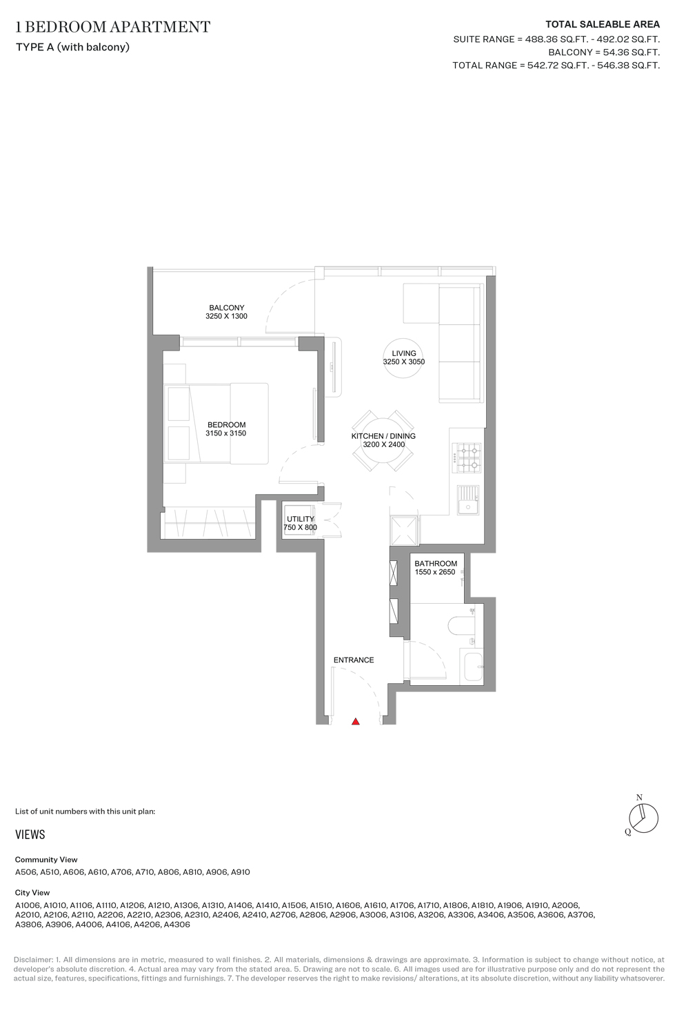 3BR Townhouse Floorplan
